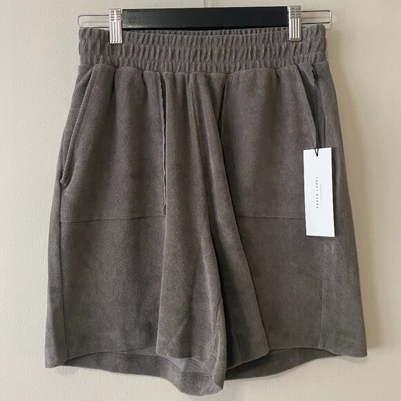 NWT Paper Label 100% Cotton Tommy Bermuda Short Charcoal Grey - Picture 1 of 13
